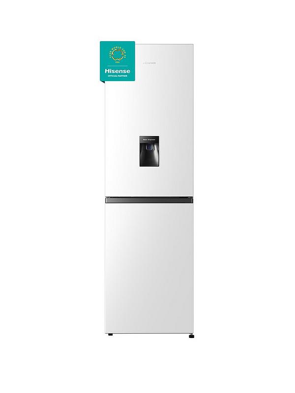 Hisense RB327N4WWE 55cm Wide, Total No Frost, Freestanding Fridge Freezer - White